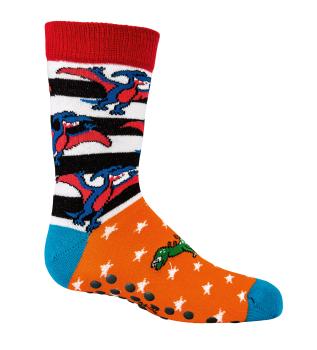 Preview: 6 Paar TippTexx 24 Kinder ABS Stoppersocken Dinos